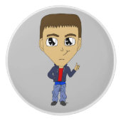 chibi keramische knop (Voorkant)