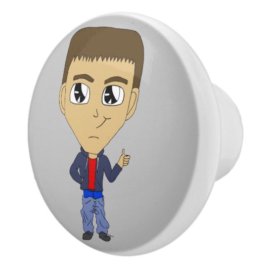 chibi keramische knop (Rechts)