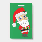 chibi kerstman badge (Achterkant)