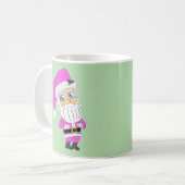 Chibi Kerstman roze pak Koffiemok (Voorkant links)