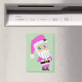 Chibi Kerstman roze pak Magneet (Insitu (Vaatwasser))