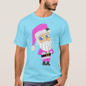 Chibi Kerstman roze pak T-shirt (Voorkant)