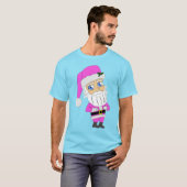 Chibi Kerstman roze pak T-shirt (Voorkant volledig)