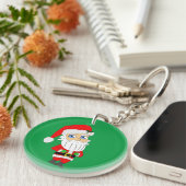 chibi kerstman sleutelhanger (Voorkant Rechts)
