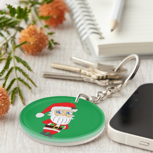 chibi kerstman sleutelhanger (Voorkant Rechts)