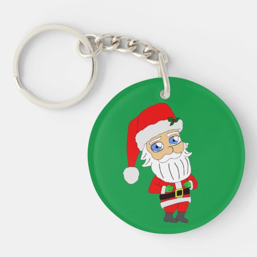 chibi kerstman sleutelhanger (Voorkant)