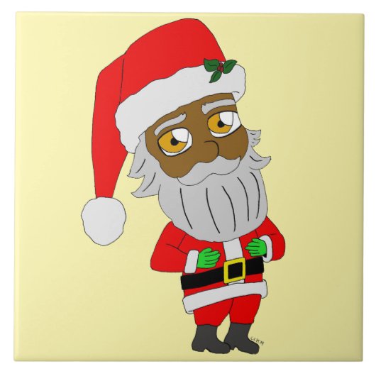 Chibi Kerstman Tegeltje (Voorkant)
