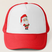 chibi kerstman trucker pet (Voorkant)