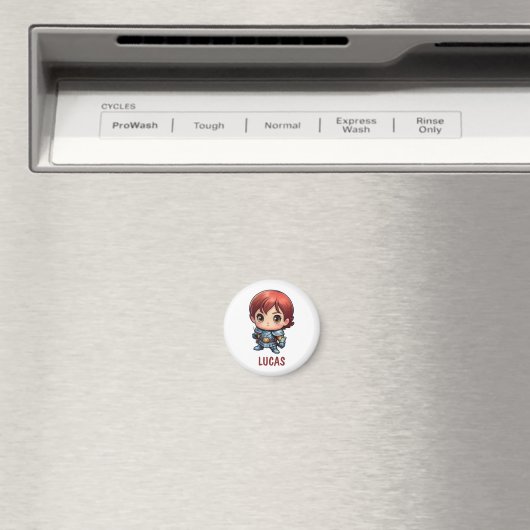 Chibi Knight Custom Kids Fridge Magnet (Insitu (Vaatwasser))