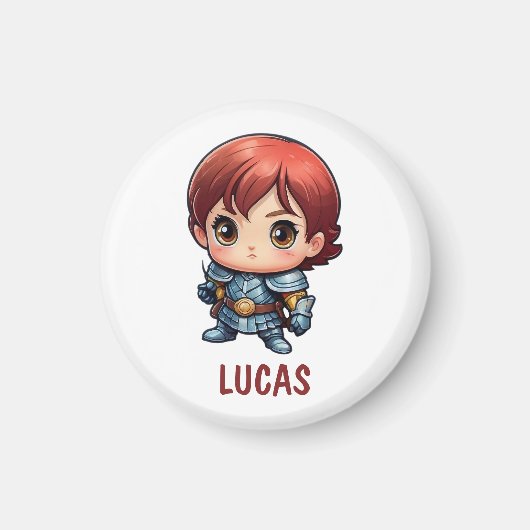 Chibi Knight Custom Kids Fridge Magnet (Voorkant)