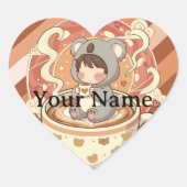 Chibi Koala Kawaii Anime Aesthetic Sticker (Voorkant)