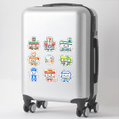 Chibi Konbini Japanse Snack Vinyl Sticker Set (Koffer)