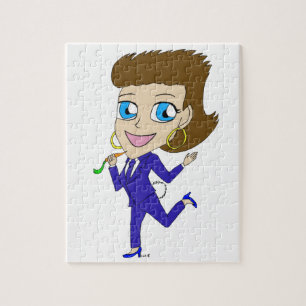 chibi konijnenstaart legpuzzel
