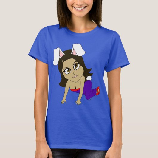 chibi konijng meisje t-shirt (Voorkant)