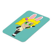 chibi konijnmeisje    magneet (Linkerzijde)