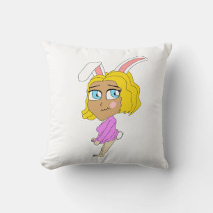 chibi konijntje meisje kussen