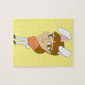 chibi konijntje meisje   legpuzzel (Horizontaal)