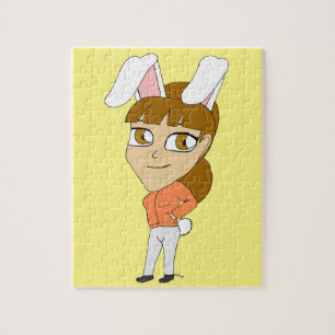 chibi konijntje meisje legpuzzel