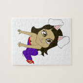 chibi konijntje meisje legpuzzel (Horizontaal)