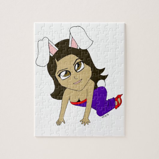 chibi konijntje meisje legpuzzel (Verticaal)