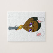 chibi konijntje meisje   legpuzzel (Horizontaal)
