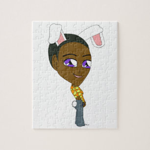 chibi konijntje meisje legpuzzel