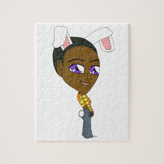 chibi konijntje meisje   legpuzzel (Verticaal)