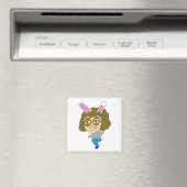 chibi konijntje meisje magneet (Insitu (Vaatwasser))