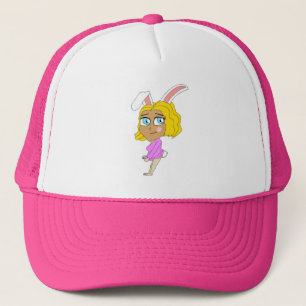 chibi konijntje meisje trucker pet
