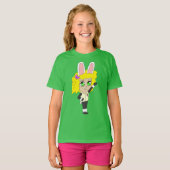 chibi konijntjesmeisje t-shirt (Voorkant volledig)