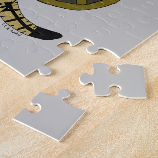 Chibi krijger kat legpuzzel (Zijkant)