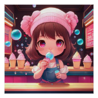 Chibi Kunst Chibi Karakter ijs