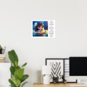 Chibi-kunst inspirerend poster (Thuiskantoor)