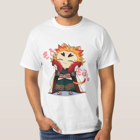 Chibi kyojuro rengoku cool t-shirt (Voorkant)