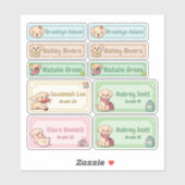 Chibi Labrador Naamlabels Sticker (Vel)