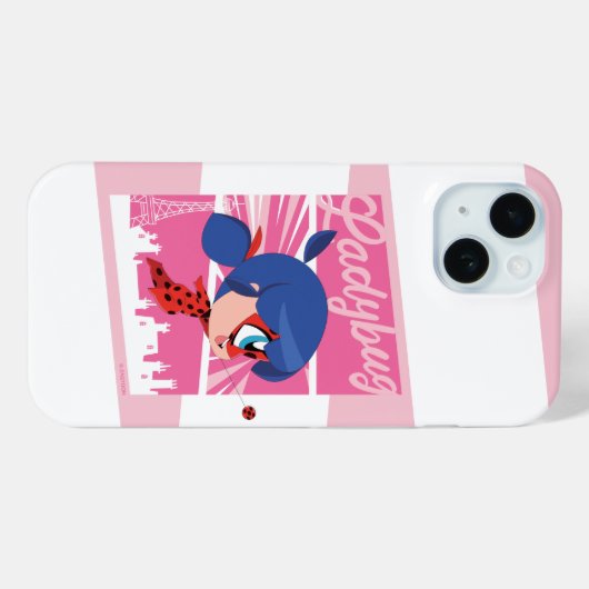 Chibi Ladybug in Parijs Case-Mate iPhone Case (Achterkant (horizontaal))