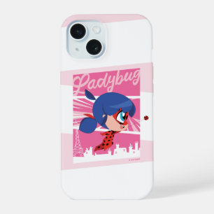 Chibi Ladybug in Parijs iPhone 15 Case