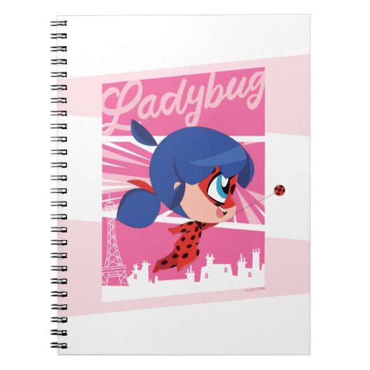 Chibi Ladybug in Parijs Notitieboek (Voorkant)