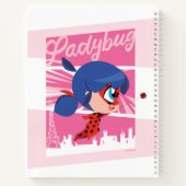 Chibi Ladybug in Parijs Notitieboek (Achterkant)