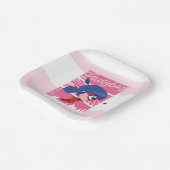 Chibi Ladybug in Parijs Papieren Bordje (Gebogen)