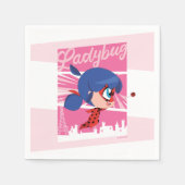 Chibi Ladybug in Parijs Servet (Voorkant)