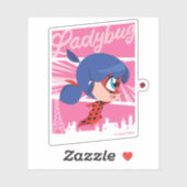 Chibi Ladybug in Parijs Sticker (Vel)