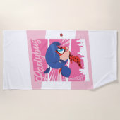 Chibi Ladybug in Parijs Strandlaken (Voorkant)