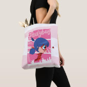 Chibi Ladybug in Parijs Tote Bag (Dichtbij)