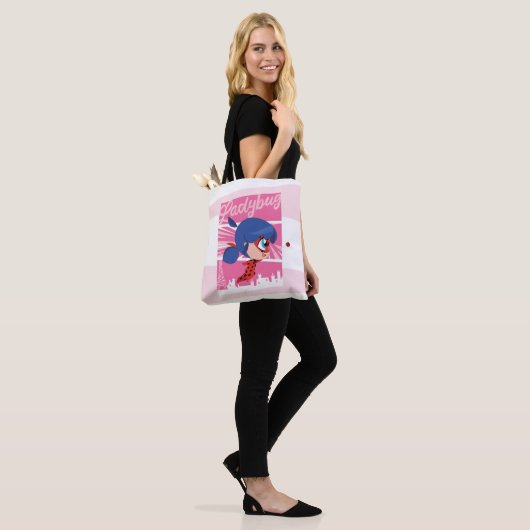 Chibi Ladybug in Parijs Tote Bag (Op model)