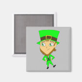 chibi leprechaun magneet (Voorkant / Achterkant)