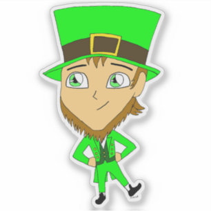 chibi leprechaun sticker