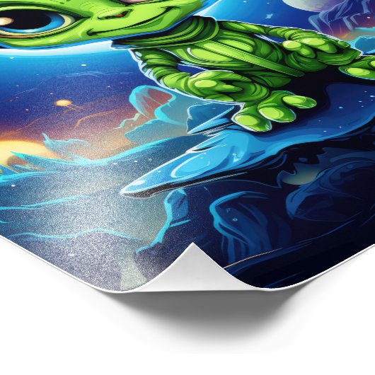 Chibi Leuke Alien Foto Afdruk (Hoek)