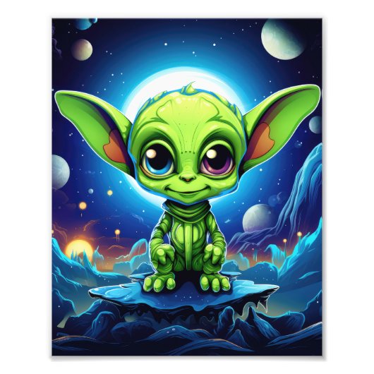 Chibi Leuke Alien Foto Afdruk (Voorkant)