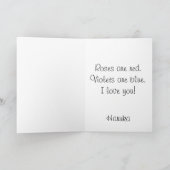 Chibi Lief Anime Meisje Feestdagen Kaart (Binnen)